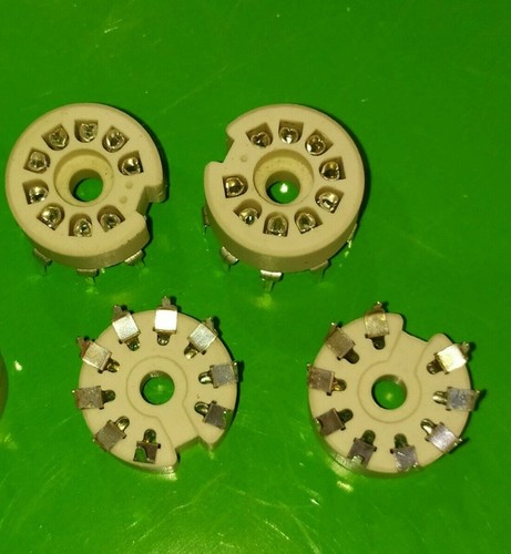 Support tube noval socket - 4x,