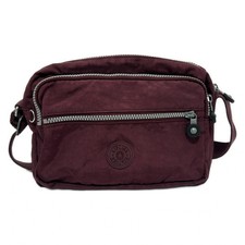 Auth Kipling - Bordeaux Nylon Shoulder Bag