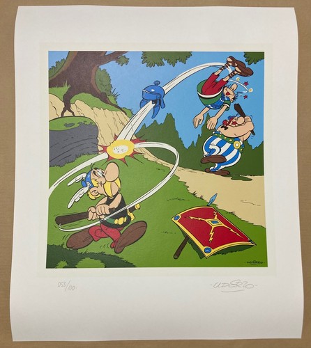 Sérigraphie astérix uderzo - astérix,