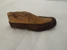 Child's shoe old shoe old wood shape 13 cm folk art