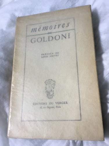 Mémoires goldoni préface - mÉmoires,