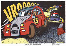 EX-LIBRIS LUCIEN EN 2CV TIRAGE LIMITE ET SIGNE PAR FRANK MARGERIN NEUF