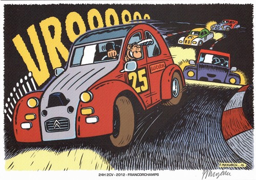 Libris lucien 2cv tirage - ex-libris,