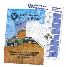 LAND ROVER RANGE ROVER Approved Special Equipment Publicity Piece 1977 LEYLAND