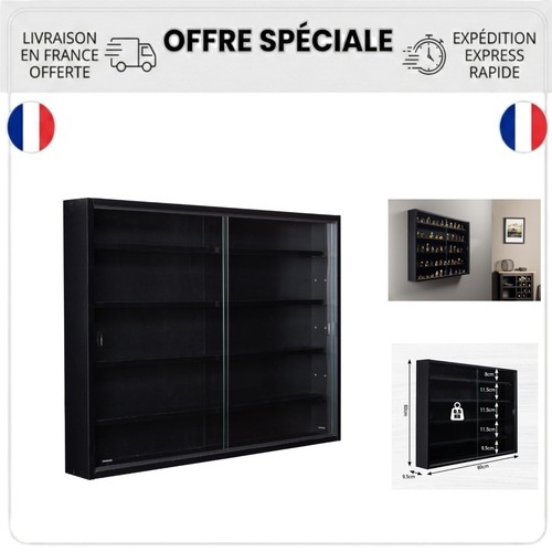Vitrine murale figurines 80x60 - vitrine,