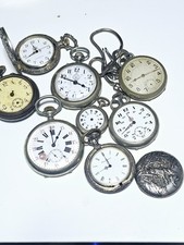 Lot D'anciennes Montre À Gousset Pour Pièces Détachées Vendu Dans L'état