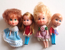 MINI POUPEE VINTAGE LOT DE 4 / M.I 1980