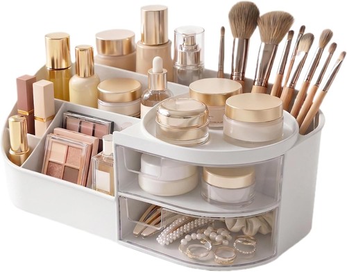 Organisateur maquillage blanc - organisateur,