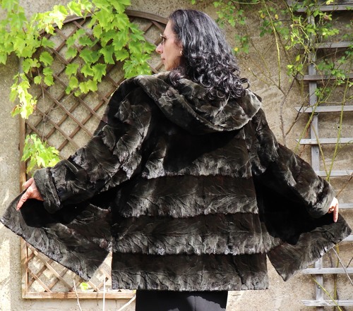 Manteau fourrure velours - fourrure,