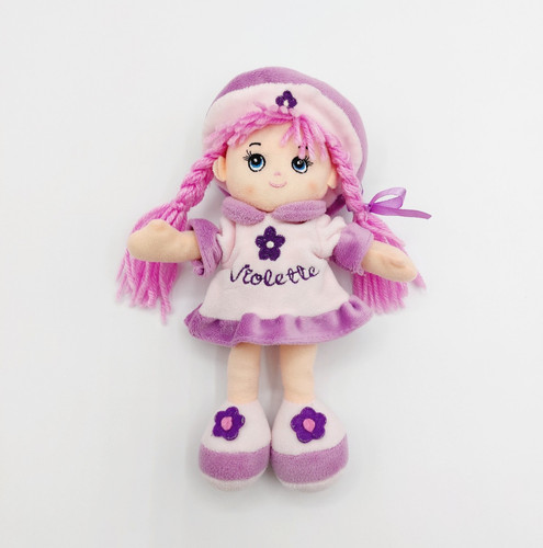 Peluche poupée rose - , mauve