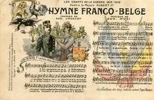 Militaire Hymne Franco Belge Chants de la Guerre 1914 1915 Albert 1er Belgique