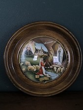 Ancien Cadre Bombé Religieux