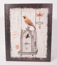 Vintage Utensilio Secret Fake Storage Box Book Shaped Birds