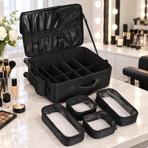 Valise maquillage roues - valise, à