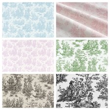 Toile Fabric By The Yard French Colonial Home Decor Upholstery Sewing Crafts