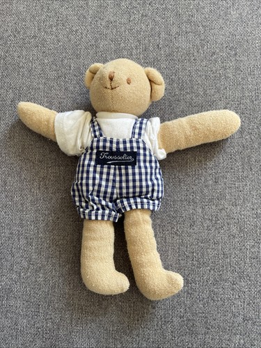 Doudou ours salopette vichy - salopette,