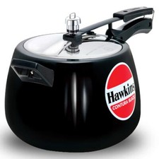 Hawkins Contura Aluminium Intérieur Couvercle Noir Marmite à Pression, 6.5 Litre