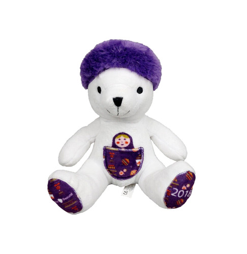 Peluche doudou ours blanc