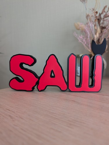 Plaque saw logo décoration - logo, 3d
