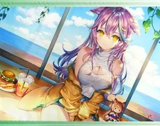 Art mural en polyester décoration chambre fille tapisserie Momoko B2...