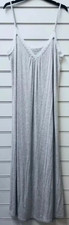 POUR MOI LADIES  GREY JERSEY LONG CHEMISE SLIP NIGHTDRESS UK SIZES 10, 12