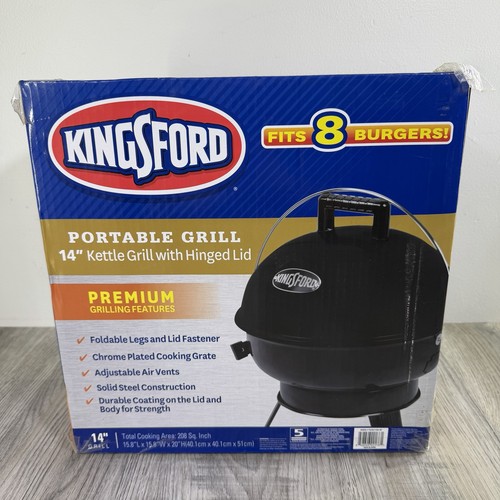 Portable charcoal kettle grill - charcoal,
