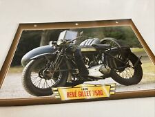 rené Gillet 750G 1926 side-car fiche carte moto passion collection édition Atlas