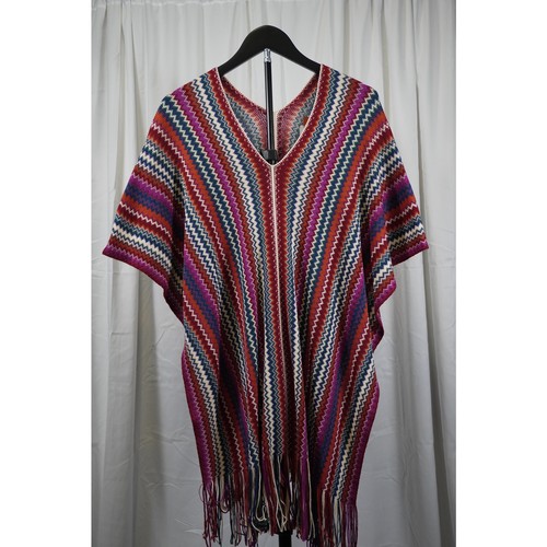 Missoni zigzag knit poncho - missoni,