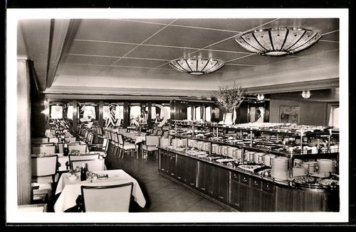 Carte postale buffet - , froid