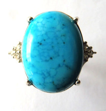 Bague en Turquoise d'Arizona-
