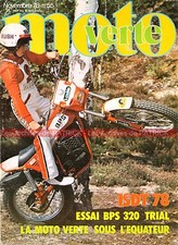 MOTO VERTE  55 Essai BPS 320 TL Trial FOURNALES Ile la Réunion ISDT Salon 1978