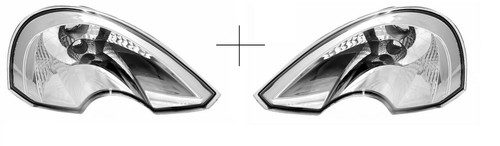 Clignotant blanc avant - 2x,
