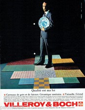 1963 Villeroy & Boch Crystal Ceramic Dishware ADVERTISING 026