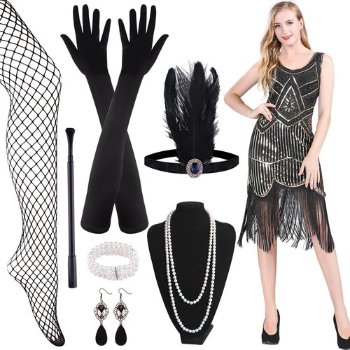 Robe flapper années - flapper, grande