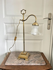 Ancien Lampe à Poser Col de