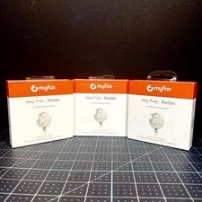 (3-Pack) NEW Myfox Wireless Security Key Fob Badge Remote