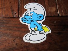 AUTOCOLLANT  SCHTROUMPF TRISTE