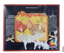 JEUX LAFFONT - The Pyrography - Pyrography Iron In His Box - VINTAGE 