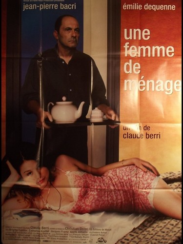 Une femme menage affiche - de,