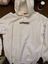 Supreme White Motion Logo Hoodie Sweatshirt (SS23) - XL