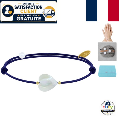 Bracelet petit coeur nacre - petit,