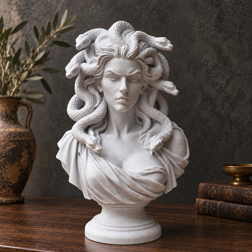 Medusa bust snake hair gorgon - medusa,