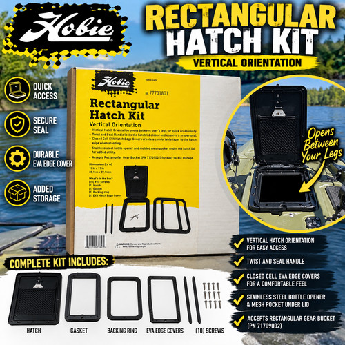 Hobie rectangular hatch - hobie,