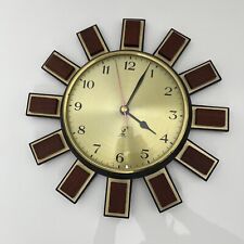 Pendule murale en teck teak