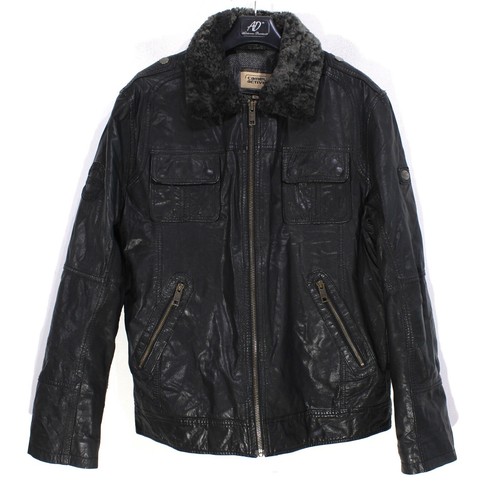 Veste cuir homme camel - veste, en