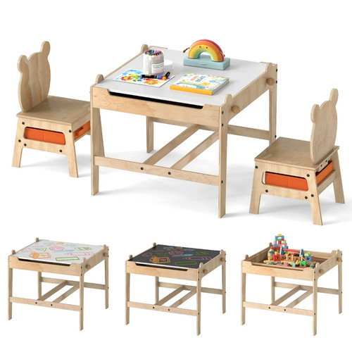 Table chaises pour enfants - table,