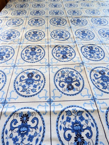 Nappe tissu vintage blanc - ou,
