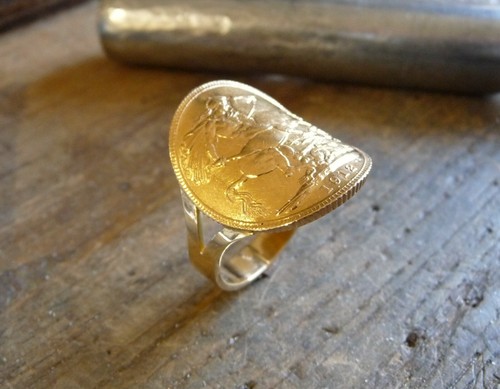Bague pièce cintrée - bague,