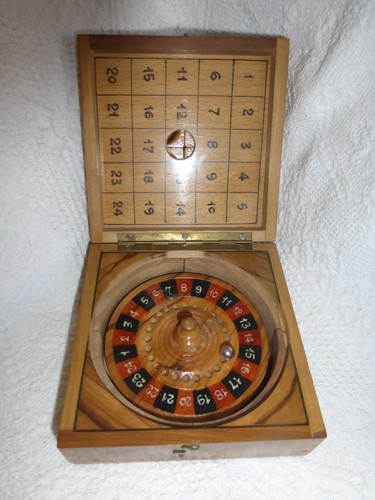 Ancien coffret bois peint - coffret, jeu