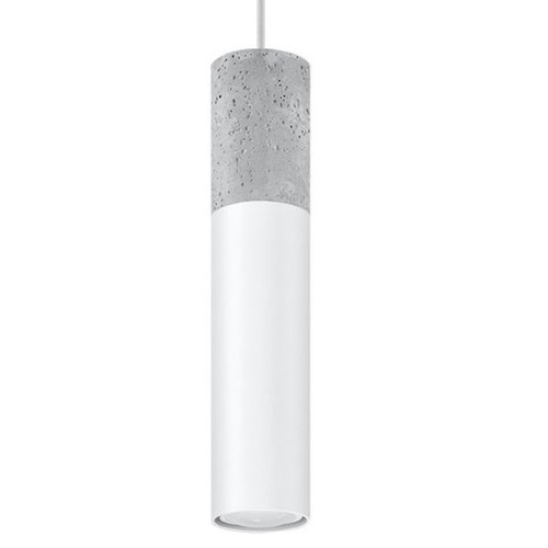 Suspension acier blanc - suspension, blanc/gris